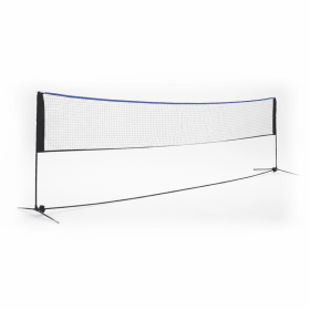 Portable Badminton Nets, Height-adjustable Volleyball Nets, Badminton Bags, Indoor And Outdoor Volleyball Nets--Blue And Black-17FT