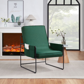 Sling Accent Chair,  Comfy Chair With Removable Cushion, Vanity Chair,  With Storage Bag For Living Room, Room Chair For Living  Room, Bedroom, Office