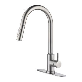 Touch Kitchen Faucet With Pull Down Sprayer Brushed Nickel