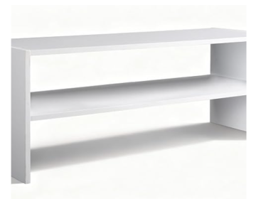 31-inch Stackable White Shoe Rack, 2-layer Wooden Storage Stool Organizer