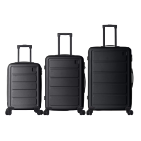 Luggage Sets ABS Hardshell 3pcs Luggage, Lightweight Durable Suitcase Sets Spinner Wheels Suitcase 20 24 28 BLACK