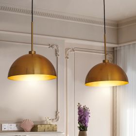 41inch Industrial Modern Copper Color Double Pendant Light Adjustable Ceiling Hanging Lamp With Bright Finish For Dining Room, Kitchen, Or Living Room