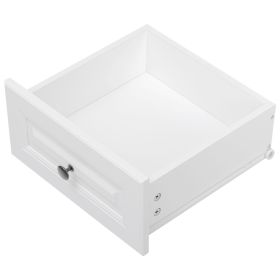 K&K 71" Tall Kitchen Pantry Cabinet with 3 Pull Out Cabinet Organizers, Farmhouse Embossed Texture Storage Cabinet with 6 Door Shelves, 2 Drawers