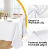 10-Pack White Tablecloths for Rectangle Tables, 60 x 84 Inches