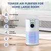 TENKER M03 Air Purifier White for Home Large Room HEPA Air Purifier for Bedroom Pets Kitchen, Air Filter Cleaner for Smoke Pollen Dust Dander Odor