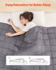 VEVOR Weighted Blanket, 25 lbs, 80 x 87 in King Size, Soft 100% Cotton Heavy Blanket with Glass Beads, Breathable Material