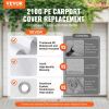 VEVOR 10 x 20 ft Carport Replacement Canopy Cover, Garage Top Tent Shelter Tarp Heavy-Duty Waterproof & UV Protected