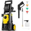 VEVOR Electric Pressure Washer, 2000 PSI, Max 1.65 GPM Power Washer with 30 ft Hose & Reel, 5 Quick Connect Nozzles, Foam Cannon