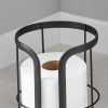Free Standing Toilet Paper Reserve Storage, Matte Black