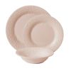 12-Piece Ceramic Dinnerware Set, Pink