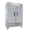 ORIKOOL 54" Commercial Freezer 49 Cu.ft with 2 Solid Door Reach-In Freezers Stainless Steel ETL Approved Upright Freeze Storage