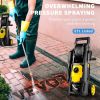 VEVOR Electric Pressure Washer, 2000 PSI, Max 1.65 GPM Power Washer with 30 ft Hose & Reel, 5 Quick Connect Nozzles, Foam Cannon