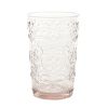 Amelia Pink 15.22-Ounce Glass Tumblers, Set of 4