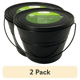 (2 pack) Outdoor Citronella Candle - 24oz Metal Bucket | Repels Mosquitoes | Triple Wick | Up to 40 Hours Burn Time