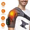 45-75 Heated Shoulder Massager  Pain Relief Shoulder Massager With 3 Heating Levels 3 Vibration Modes USB Rechargeable Auto-Off Universal Fit Gift For