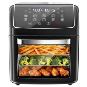 12.6 Quart Air Fryer Oven, Equipped With 10 Preset Cooking Modes, 400  F Quick Air Crispness Technology