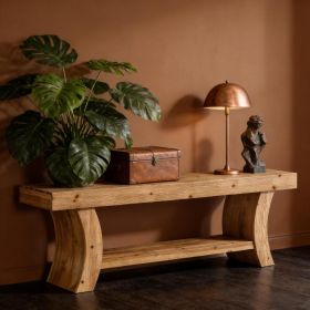 Storage Couch Table,Console Table,Sofa Table (Option: Brown)