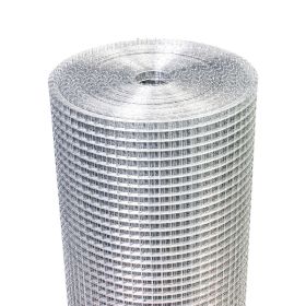Hardware Cloth  23 Gauge, Hot-dip Galvanized After Welding Chicken Wire Fence Roll Garden Plant Welded Metal Wire Fencing Roll, Rabbit Cages Snak (Option: Silver)