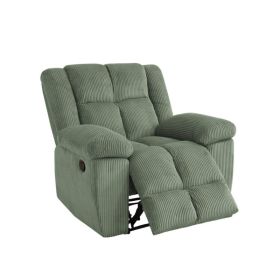 Pickup Only--Green Stripe Fabric Living Room Recliner Intelligent Chair (Option: GS5123.C)