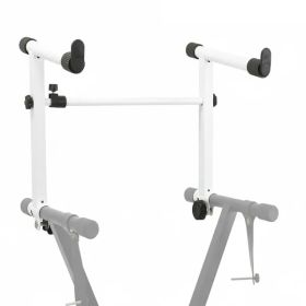 5 Core Keyboard Stand Adapter 2 Tier Adjustable Second Extension Add On For Digital Piano Stands (Option: White)