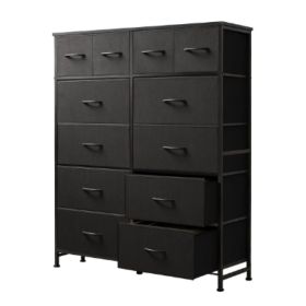 A Dressing Table Storage Cabinet With 12 Drawers, Suitable For Storing Items In The Closet. (Option: Black)