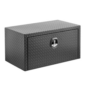 36 Inch Aluminum Underbody Truck Tool Box Heavy Duty Underbed Toolbox Tool Storage Organizer Chest With Lock And Keys, Waterproof Trailer Box, Ex (Option: Black)