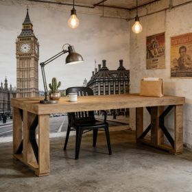 Home Office Desk,Modern Executive Desk,Computer Desk (Option: Brown)