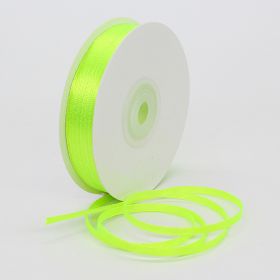0.3cm Double-sided Ribbon Fashion (Option: Fluorescent green-0.3cm)