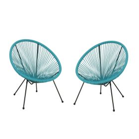 ANSON  CHAIR SET OF 2- TEAL (Option: Teal)