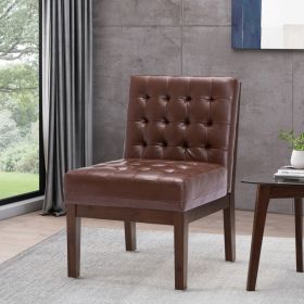 ACCENT CHAIR (Option: Dark Brown)