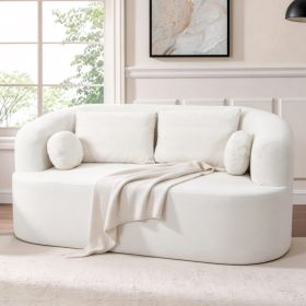Loveseat Sofa-in-a-Box (Option: Beige)
