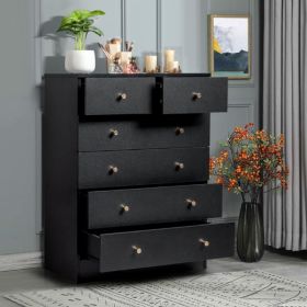 5-layer 6-drawer Filing Cabinet   Storage Cabinet   Storage Unit - Black (Option: Default)