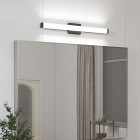 Bathroom Vanity Light Black - 33 Inch Modern Vanity Lights For Bathroom - 18W LED Bath Lights Over Mirror Cool White Light 6000K (Option: Default)