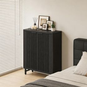 Storage Cabinet,Modern Shoe Cabinet (Option: Black)