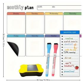 Magnetic Fridge Memo Board, Easy To Erase And Reusable, Strong Magnet, Creating A Cozy Corner At Home (Option: C)