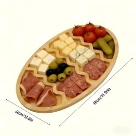 Creative Unvarnished Wooden Cartoon Christmas Tray For Home Desktop (Option: Egg Tray C)