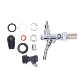 G5/8 Beer Tap 304 Stainless Steel Adjustable Beer Faucet Liquid Dispenser For Bar Restaurant Hotel Home (Option: Default)
