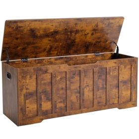 47.2-inch Large-capacity Storage, Equipped With 2 Secure Gel-buffer Hinges That Can Support Up To 150 Pounds, And Featuring 2 U-shaped Hollow Han (Option: Brown)