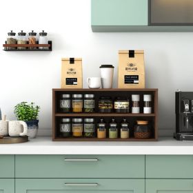 Stackable Mounted Storage Cabinet (Option: Walnut)