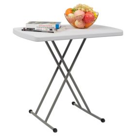 76-50-70.5cm Mini Folding Table (Option: White)