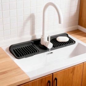 1pc Silicone Stove Top Covers Heat Resistant, Non Slip, Easy Clean For Electric Stove, Glass Top Stove Kitchen Accessories Perfect Gift For House (Option: 17 x 5.5-NY black)