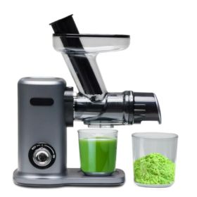 Cold-press Juicer, Slow-rotation Juicer, Equipped With An Ultra-wide Feed Opening, Easy To Clean (Option: Silver)