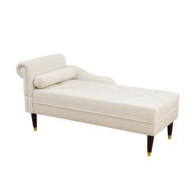 Pickup Only--White Fluffy Fabric Living Room Lounger (Option: BP002)