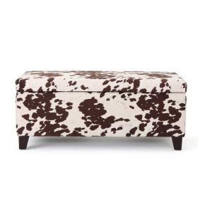 STORAGE OTTOMAN (Option: Brown Multi)