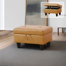 Only Self Pickup--Ginger Faux Leather 3-Piece Couch Living Room Sofa Set (Option: F09821  O)