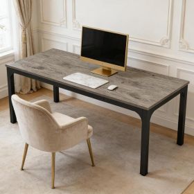 Computer Desk,Executive Table,Rectangle Office Desk (Option: Black Gray)