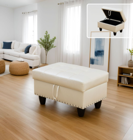 Only Self Pickup--White Faux Leather Synthetic Leather 3-Piece Sofa Set (Option: F09914  O)