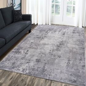 MARFI  6X9 Light Grey  Abstract Area Rug (Option: Light Grey)