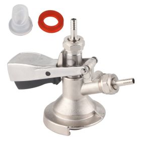 A Type Keg Coupler Stainless Steel Beer Keg Dispenser Connector Dispensing Equipment Accessory (Option: Default)