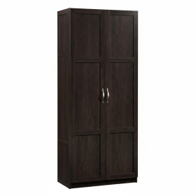 71-inch Wooden Storage Cabinet, Standalone Cabinet, Four-layer Family Storage Unit (Option: Brown)